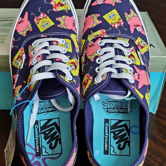 Vans Comfycush Authentic SpongeBob Alohabob Men Size 9, Women Size 10.5 - Picture 5 of 11